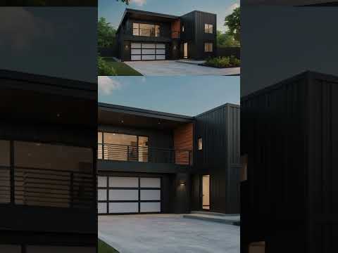 黒い外観のガレージハウスデザイン集【36デザイン】/Collection of garage house designs with black exterior