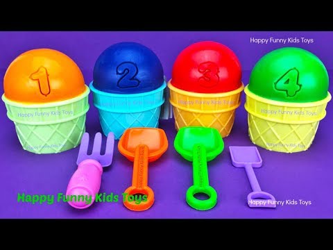 4 Play Doh Ice Cream Cups Surprise Toys Yowie Barbie Surprise Eggs