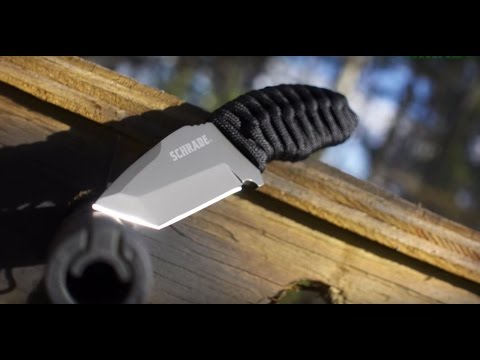 NEW! Tanto Blade, Paracord Neck Knife - Schrade SCHF47TA