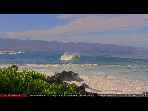 Nov 29, 2024:  XL Wave Forecast = Big Wave Surfing at Historic Waimea Bay, North Shore of Oahu