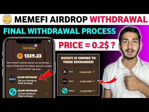 Memefi Airdrop withdrawal on Bybit, Bitget exchange | Memefi new update today | Memefi token price