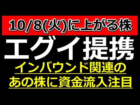 エグイ提携を発表した株