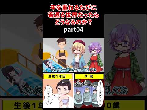 年を重ねるたびに若返る世界だったらどうなるのか？part04【アニメ】#shorts #アニメ