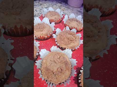 Banana Apple gourment cupcakes with strudel #cake #freetutorial #tutorial #recipe #baker #fyp