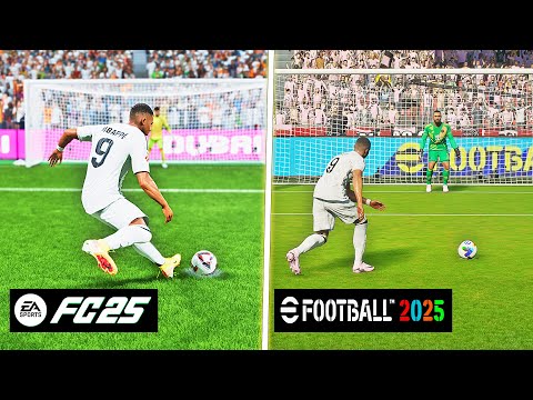 EA FC 25 vs eFootball 2025 - Signature Penalty Styles