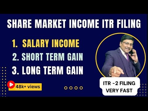 Salary and Capital Gain ITR Filing | ITR 2 Filing Online AY 2024-25 | how to file itr 2 ay 2024-25