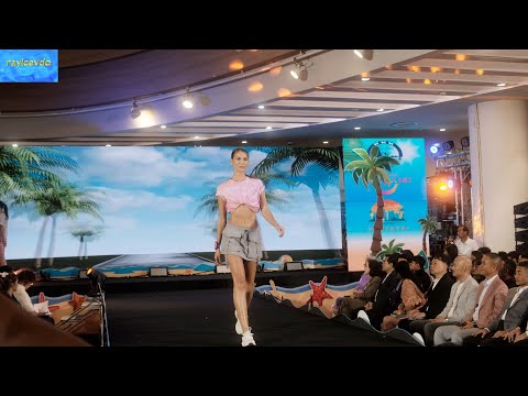 Lady Fashion Models on Runway Central Mall Aug 19 2023 Pattaya FTV Thailand beach wear