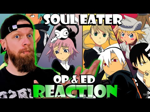 First Time Reaction Soul Eater Opening & Endings!!