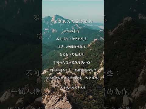 聖唐教父的交易語錄20 #交易心法 #投資交易 #聖唐教父 #交易心態 #股票 #期貨 #贏家語錄