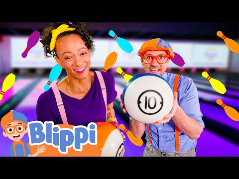 Blippi and Meekah's Bowling Tutorial 🎳 Indoor Games For Kids | Educational Videos for Kids