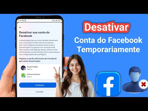 Como desativar temporariamente uma conta do Facebook?