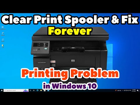 How To Clear Print Spooler And Fix Forever Printing Problem in Windows 10 PC or Laptop