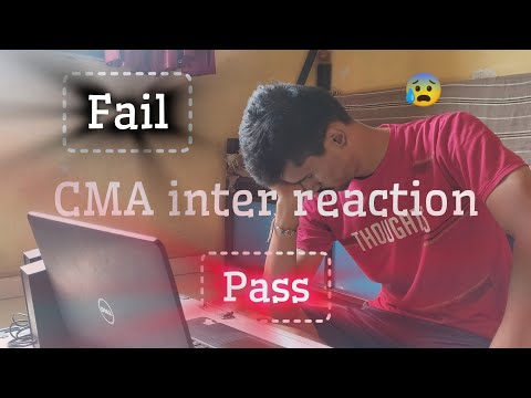 my CMA INTER results?😨pass or FAIL? 😭😩result REACTION 😰 #cma #ca #cs #reaction