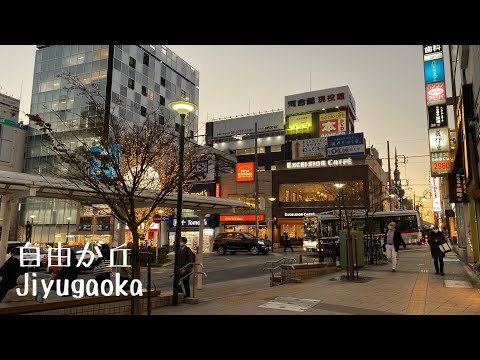 4K a-Walk around in Jiyugaoka Meguro Tokyo (PM) 東京都 目黒区 自由が丘 (夕方)