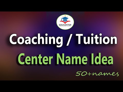 Coaching Name Idea. Coaching Centre names. Tuition Centre name idea. Education center names.