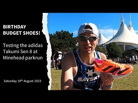 Birthday Bargin Shoes! Testing the adidas Takumi Sen 8 at Minehead parkrun