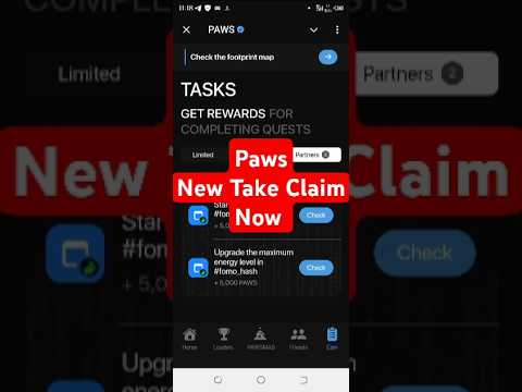 Start Mining Fomohash Paws | PawsNew Task Start Mining Fomohash StartMining fomohash +10,000 PAWS