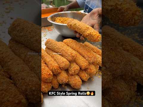 KFC Style Spring Rolls😳🔥|| Indian Street Food