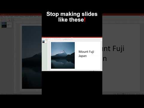 AESTHETIC PowerPoint Design in seconds! / 🗻Mount Fuji #aesthetic #powerpoint #morph #videotutorial