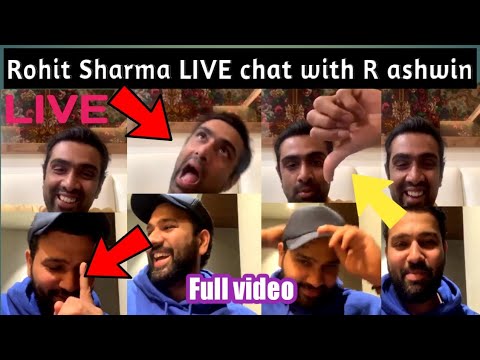 Rohit Sharma LIVE Instagram chat with Ravichanran ashwin full video II Rohit Sharma Live chat II TF