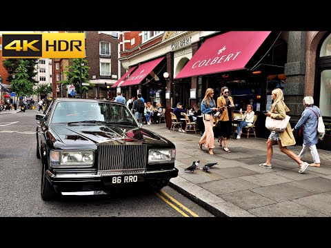 🎁 London walk Through Posh King's Road, Chelsea and Harrods [4K HDR]