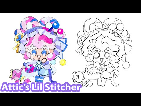 How to draw Lollipop Attic's Little Stitcher | Cookie Run Ovenbreak