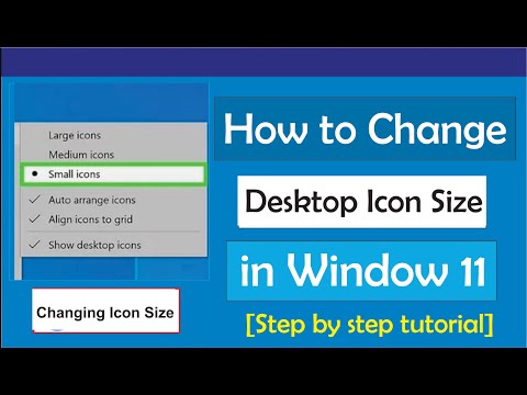 How to Change Desktop Icon Size in Windows 11 || Make desktop icons smaller windows 11