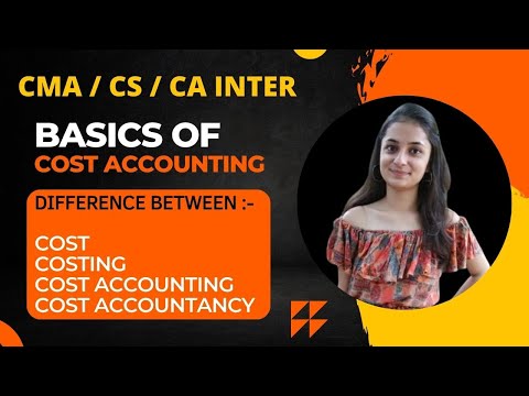 CMA INTER - INTRODUCTION TO COST ACCOUNTING  || REVISION LECTURE .1 || VISION CMA || B. COM