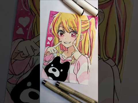 Ruby hoshino speed drawing【推しの子】#hoshinoruby #推しの子 #drawing #anime #shorts #oshinoko #星野ルビー