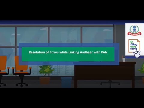 Resolution of Errors while linking PAN with Aadhaar