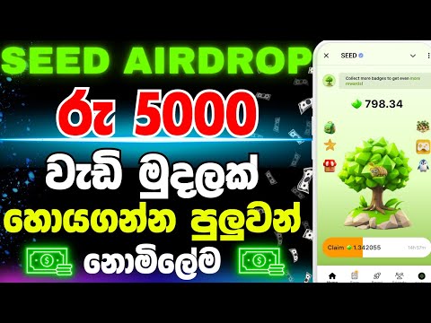 Seed airdrop sinhala | Seed telegram airdrop | seed mining sinhala