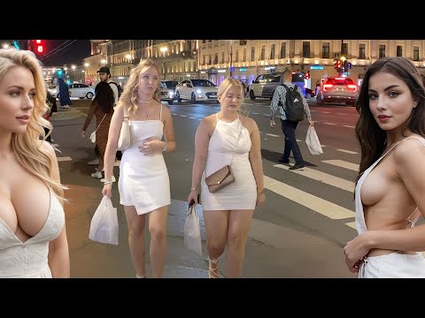 🔥 Moscow's Midnight Temptation 🔥 Nightlife Russia, the City Walking Tour 4K HDR