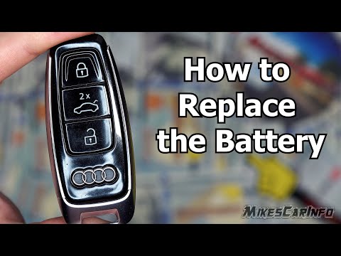 Audi Key Fob -- How to Replace Battery