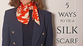 5 ELEGANT Ways To Tie A Square Silk Scarf