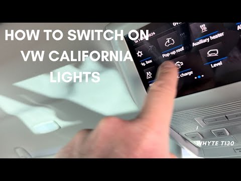 How to Operate VW California Ocean Lights Panel and Buttons | Beginner's Guide