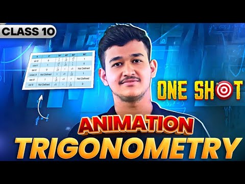 Trigonometry- 1 shot🔥 ANIMATION- Class 10 Maths Chapter 8🔥