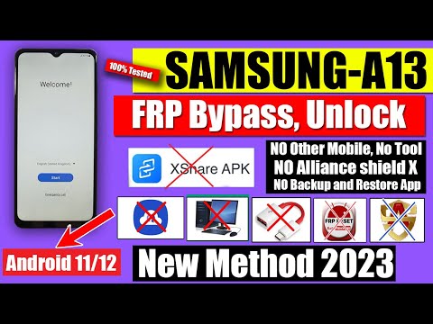 Without PC - Samsung A13 FRP Bypass 2024 Android 12 [ Old Method Not Work ]