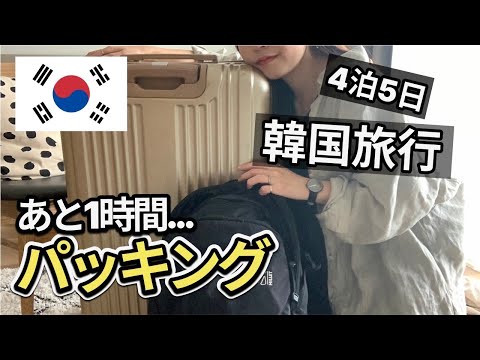 【韓国旅行】4泊5日のパッキング！おすすめの持ち物紹介