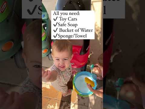 This kid #carwash is the perfect  #summeractivity! #toddleractivities