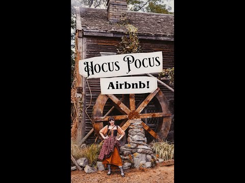 I Toured a "Hocus Pocus" themed Airbnb! #Shorts