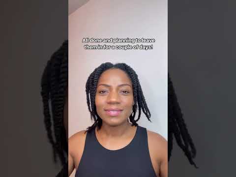 How I Create My Twist Outs! #shorts #healthyafrohair #twistoutstyles