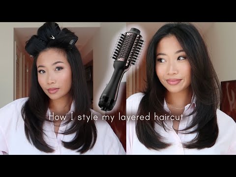 How I style my layered haircut