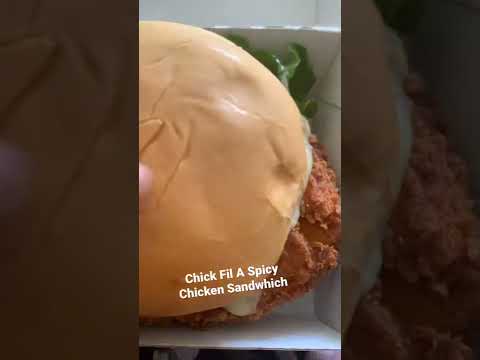 Chick Fil A | Spicy Chicken Sandwich #chickfila #food #fastfood