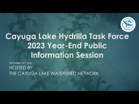 2023 Cayuga Lake Hydrilla Task Force Information Session