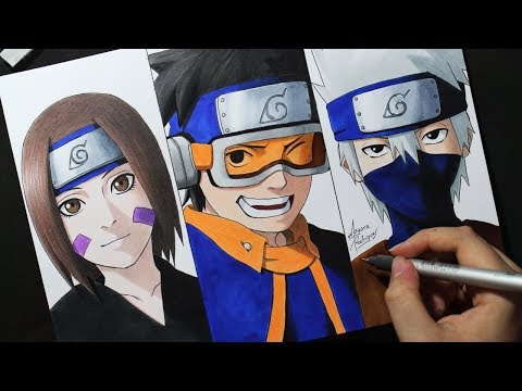 Speed Drawing - Rin | Obito | Kakashi