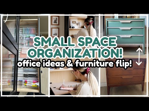 SMALL SPACE ORGANIZATION IDEAS ON A BUDGET 2023! DIY Room Transformation & Furniture Flip