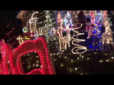 Christmas Lights, Medinah Woods, Itasca, Illinois (Chicago)