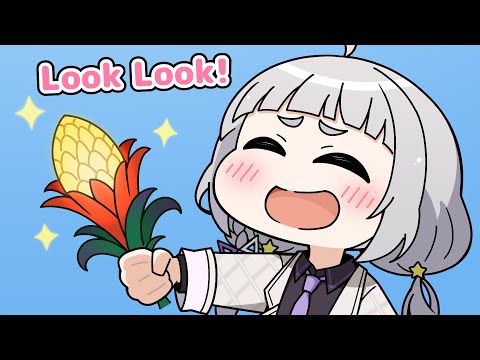 Shion showing the Sniffer every single flower she grew【Hololive Animation｜Eng sub｜Minecraft】