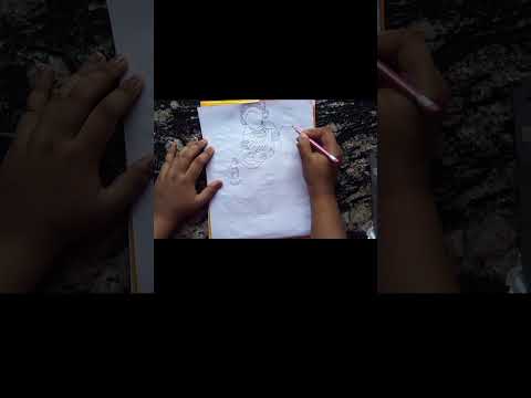 Navratri Day-4 Maa Kushmanda drawing |  Navratri special maa kushmanda drawing