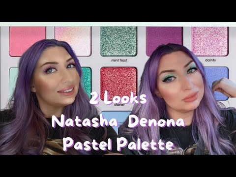 Natasha Denona Pastel Palette 2 Looks 1 Palette / Tutorial / Laurel Luxe @natashadenona